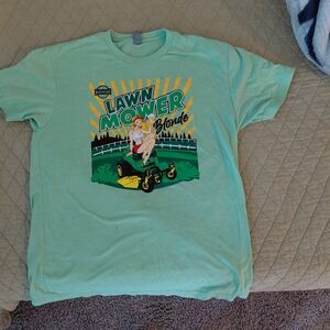 Lawn Mower Blonde Kids T-Shirt - Green
